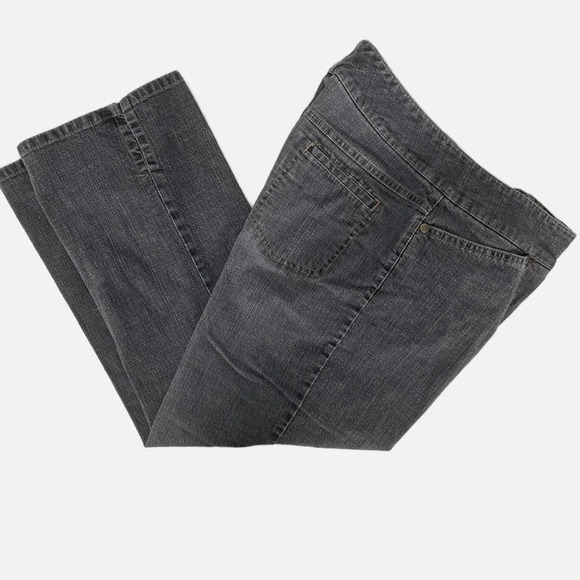 Tribal Cropped Jeans Pants Size 10 Stretch Gray Denim - Picture 3 of 10